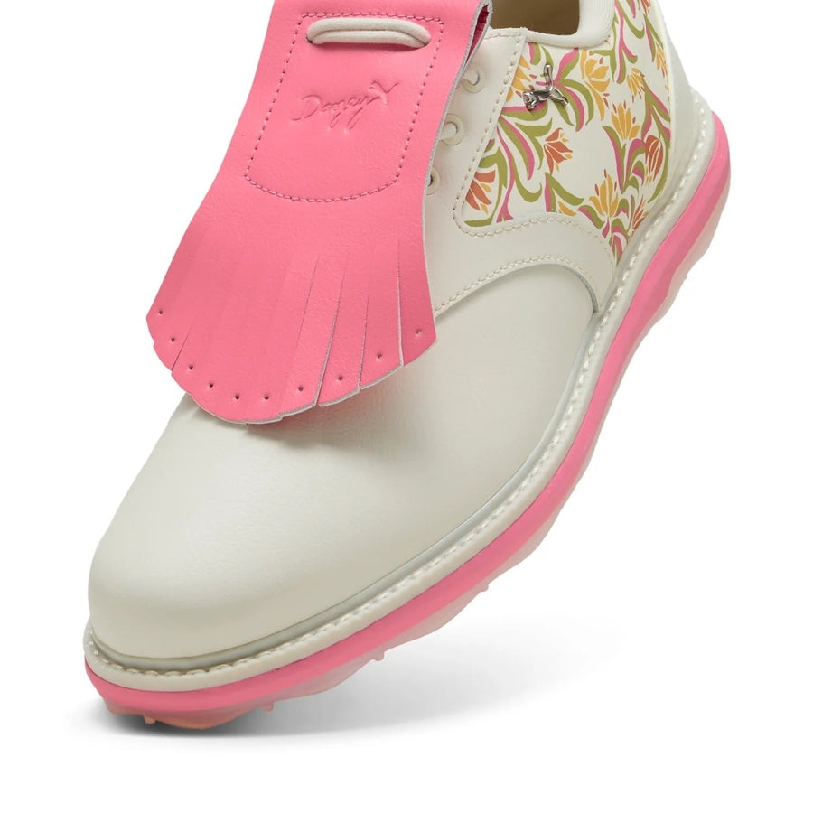 Puma Ladies Avant x Dani Dazey Spikeless Golf Shoes - White/Pink