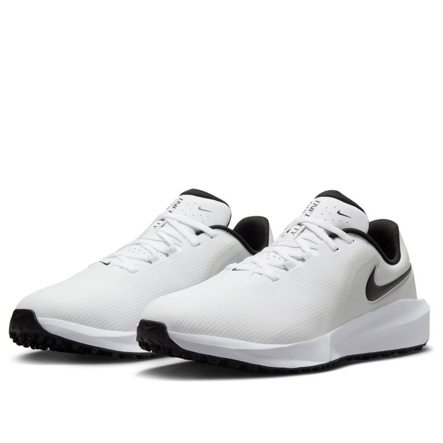 Nike Infinity G NN WIDE Spikeless Golf Shoes - White/Black