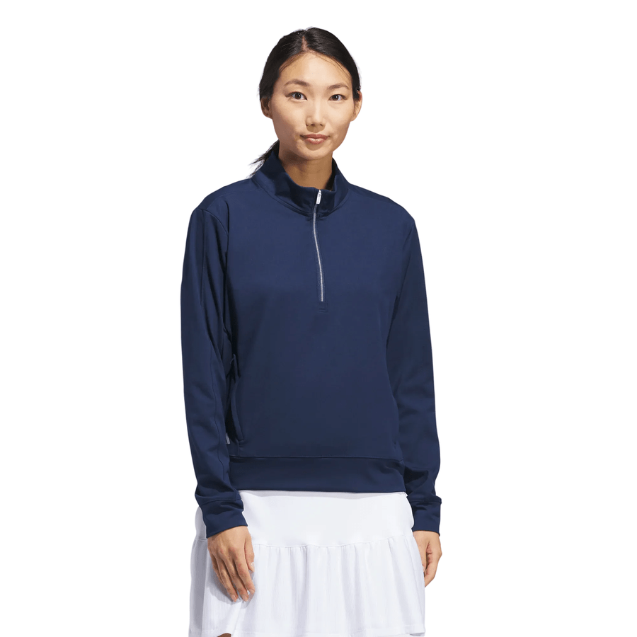 Adidas Ladies Ultimate365 Quarter-Zip Jacket - Navy