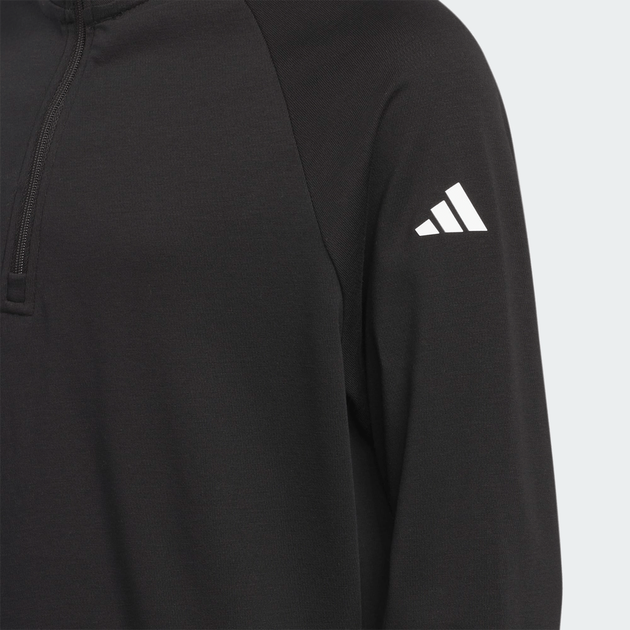 Adidas Junior's Unisex Quarter-zip Layer - Black