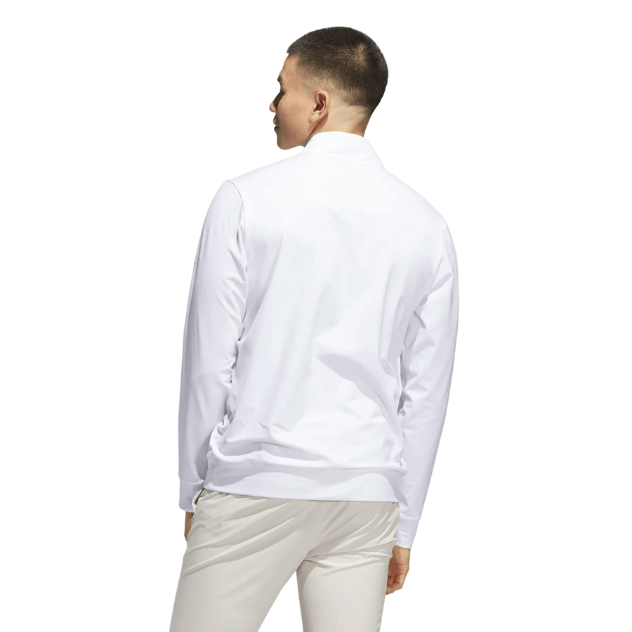 Adidas Ultimate365 Tour Quarter-Zip Golf Pullover - White