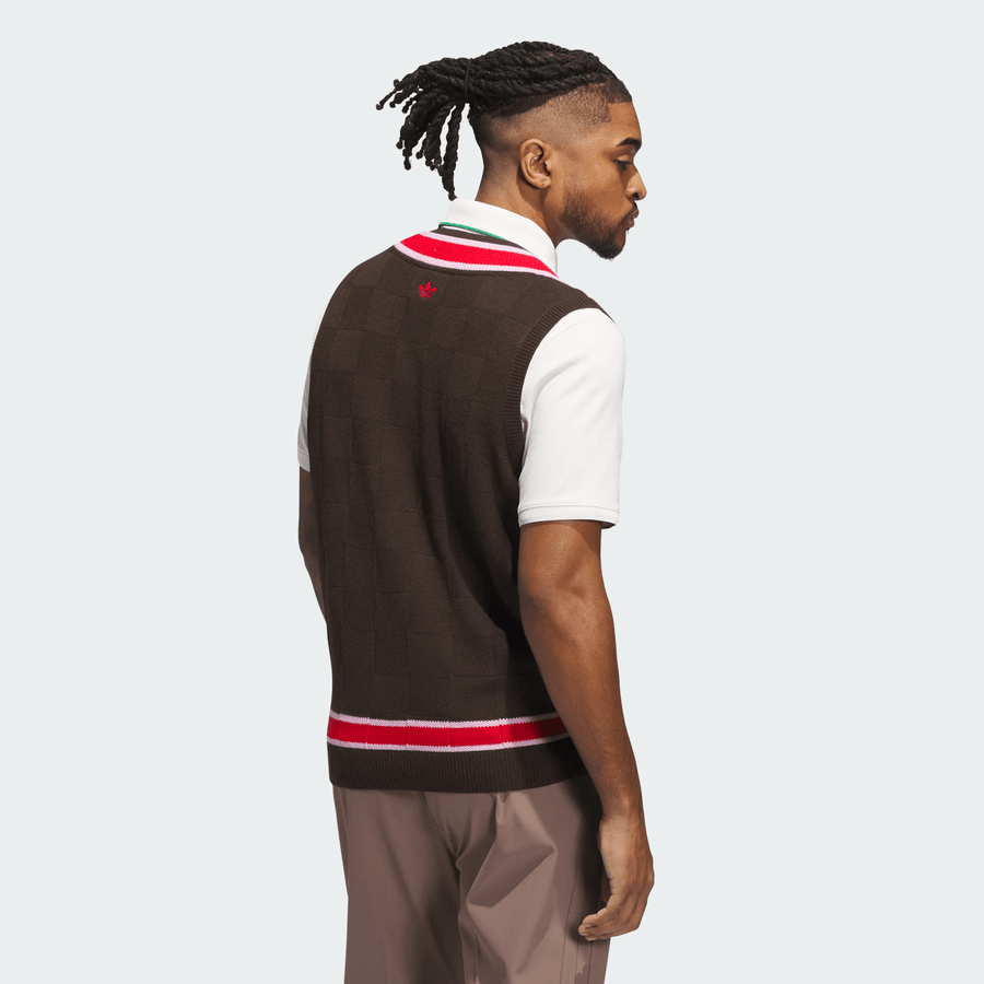 Adidas Original Knit Vest - Brown