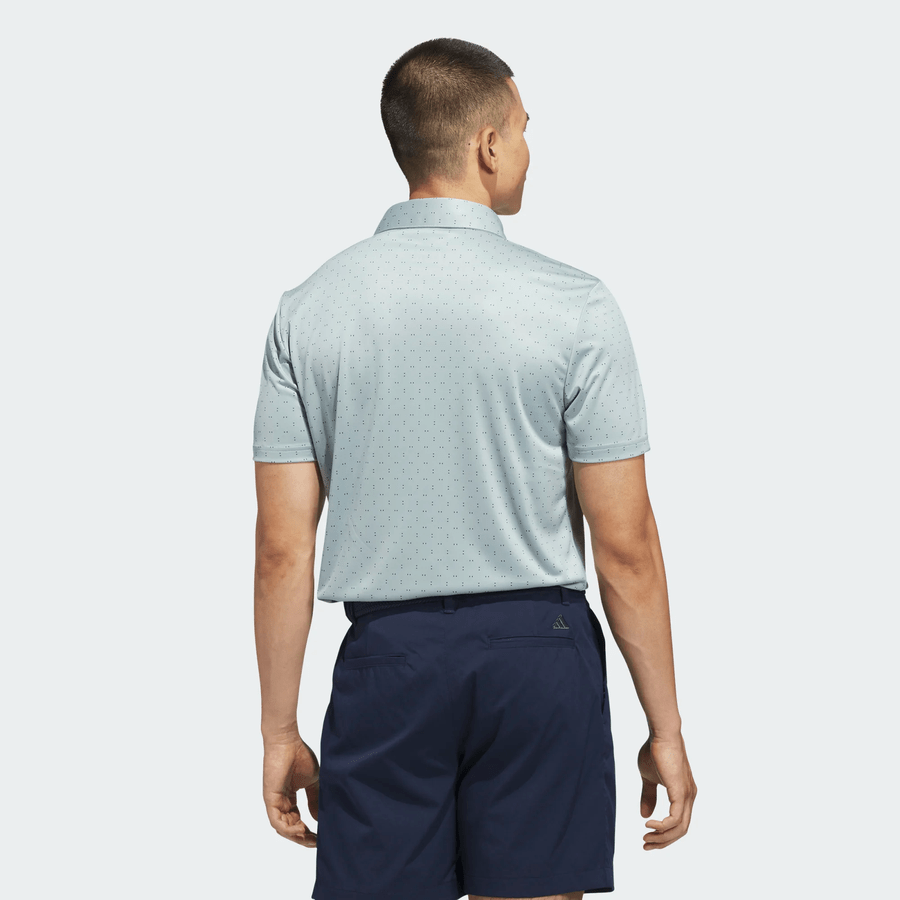 Adidas Performance Textured Print Polo Shirt