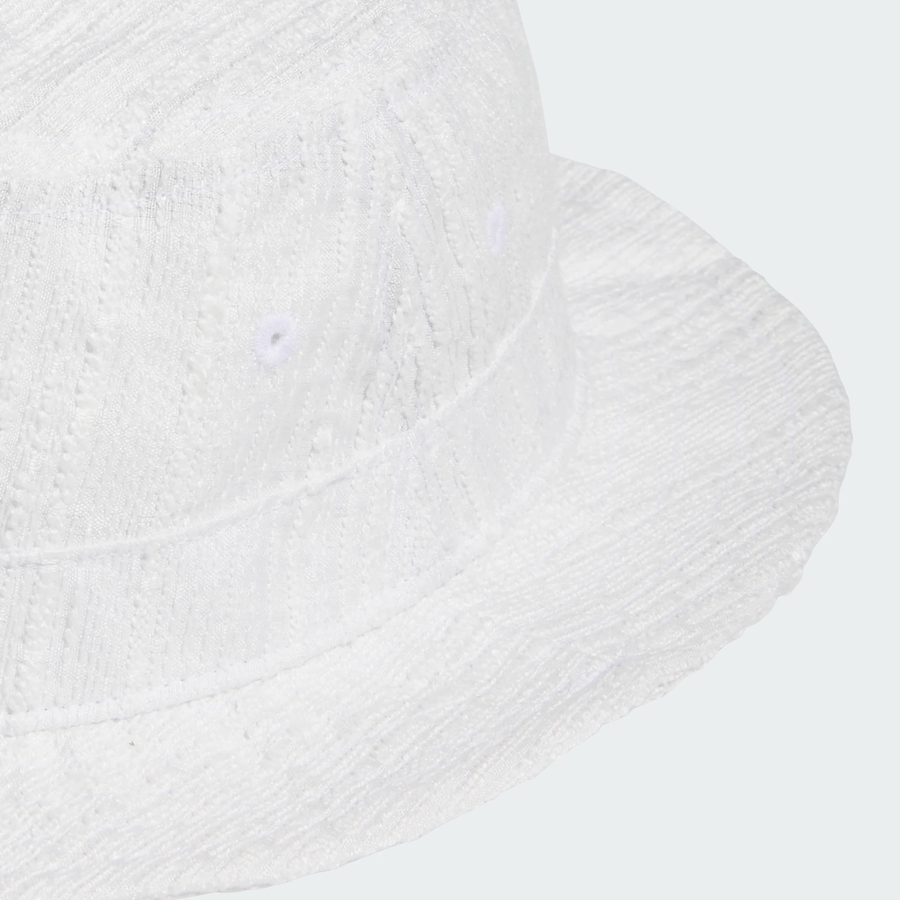 Adidas Ladies Boucle Bucket Hat - White