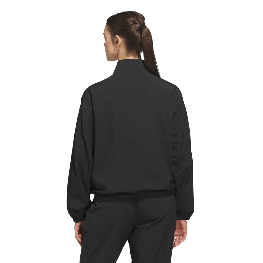Adidas Ladies Beyond the Course Textured Golf Jacket - Black
