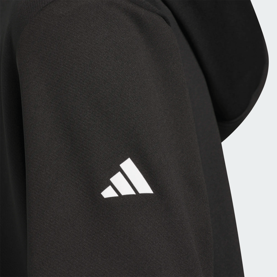 Adidas Junior's Crestable Climawarm Hoodie - Black