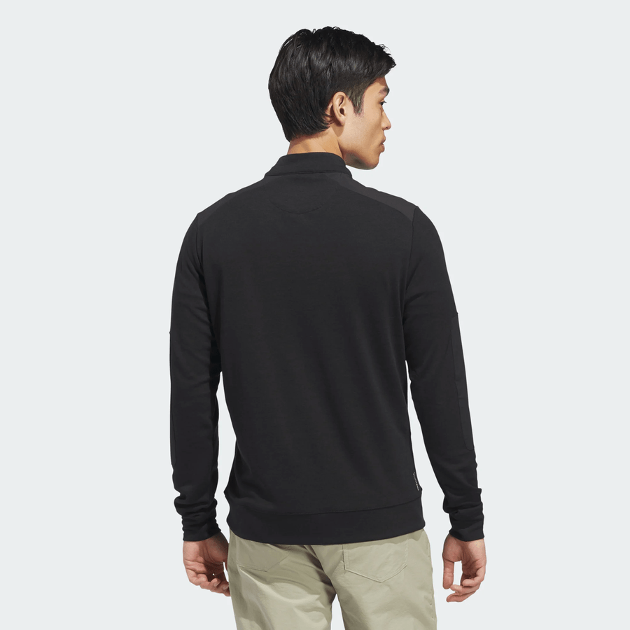 Adidas Ultimate365+ Course Control Hybrid Quarter-Zip Sweatshirt - Black
