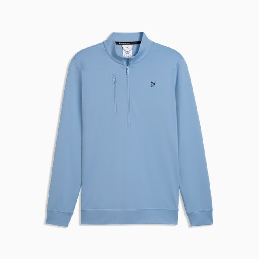 Puma X Reigning Champ 1/4 Zip Golf Jacket - Blue