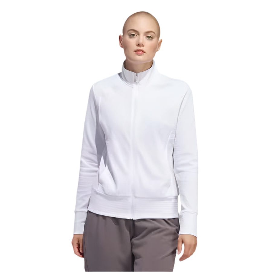 Adidas Ladies Ultimate365 Textured Jacket - White