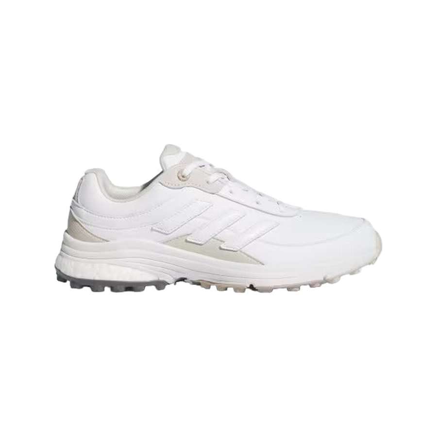 Adidas Ladies Zoysia Spikeless Golf Shoes - White/Brown