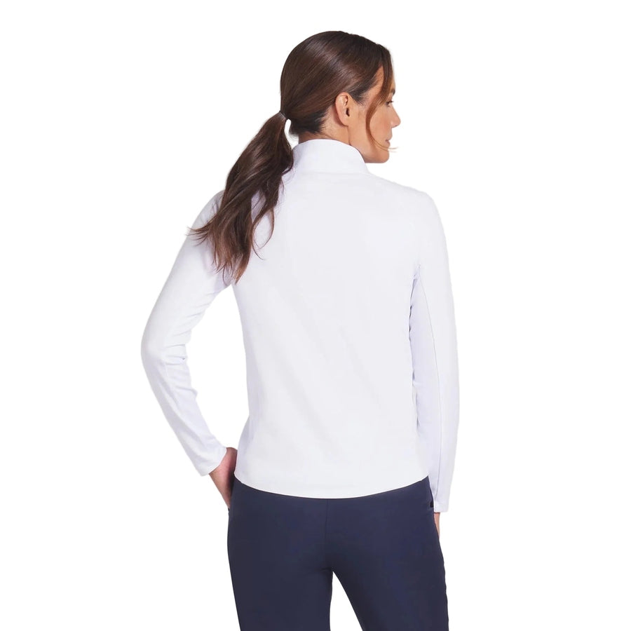 Puma Ladies Pure 2.0 1/4 Zip Pullover - White