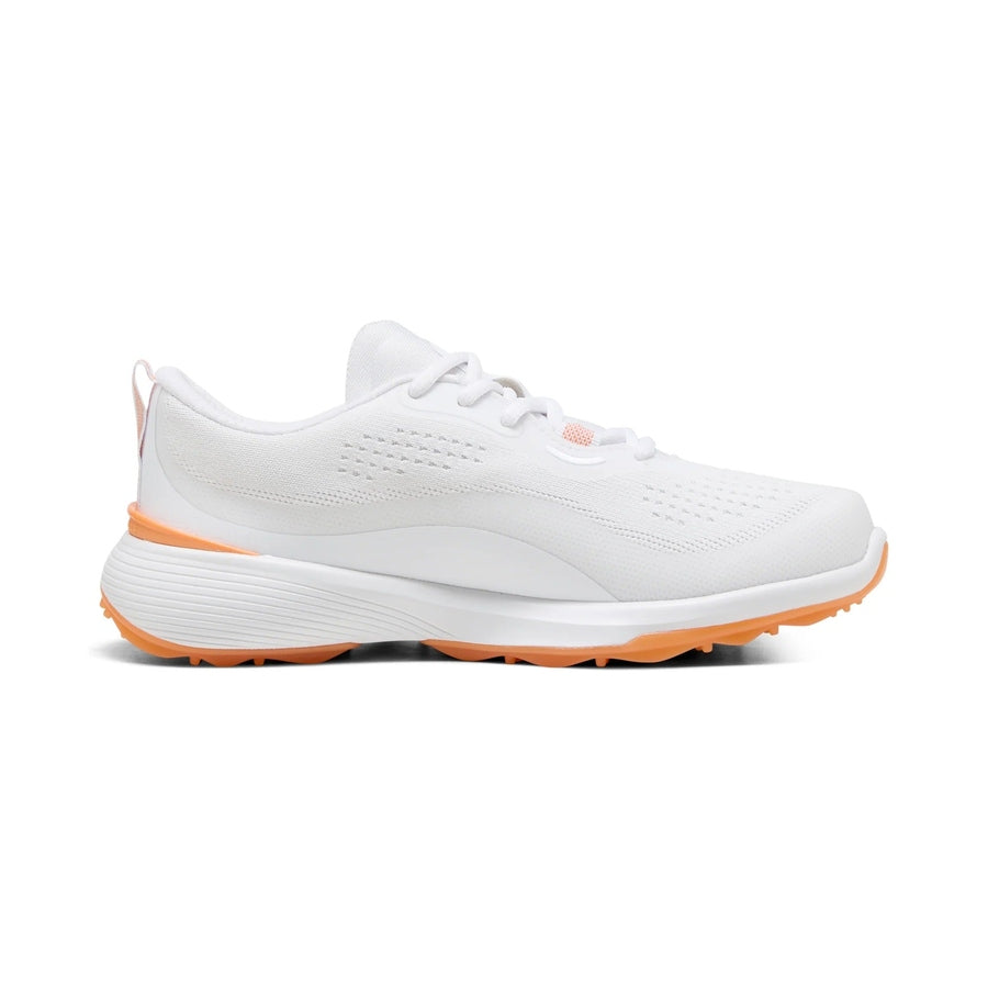 Puma Ladies Gruve Sport Spikeless Golf Shoes - White/Orange