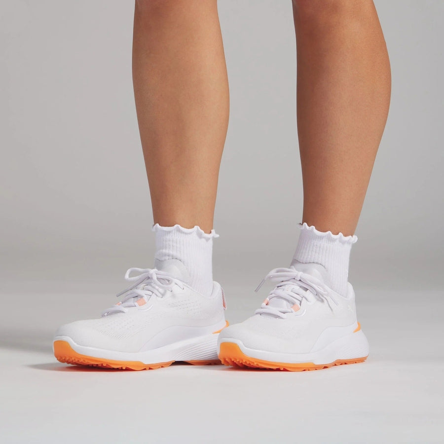 Puma Ladies Gruve Sport Spikeless Golf Shoes - White/Orange