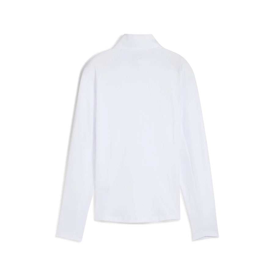 Puma Ladies Pure 2.0 1/4 Zip Pullover - White