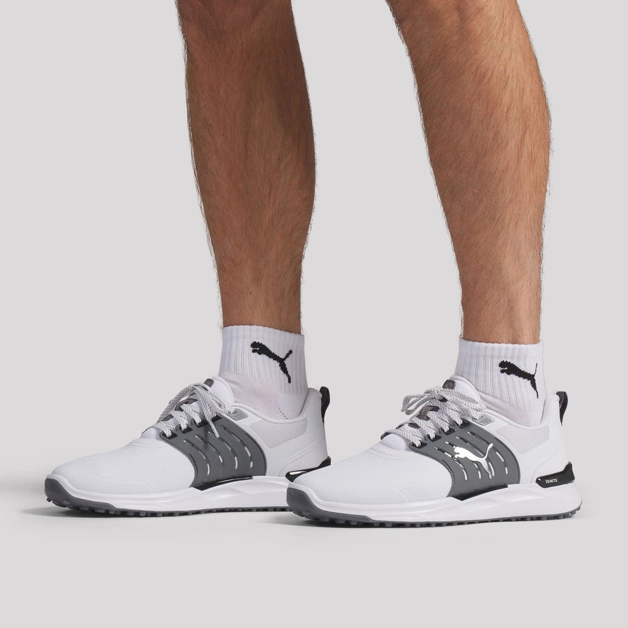 Puma Ignite Elevate 2 Chaussures de golf sans crampons - Blanc/Bleu ciel ardoise