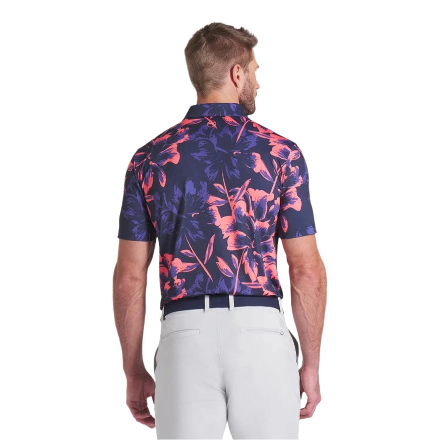 Puma MATTR Broken Flower Golf Polo - Navy