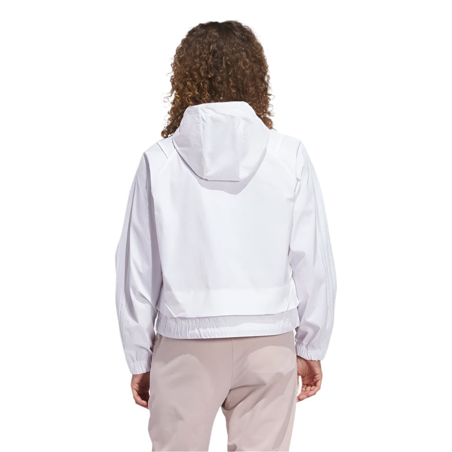Adidas Ladies Beyond Full-Zip Hoodie - White