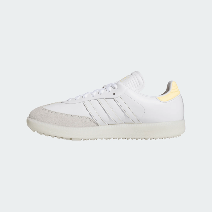 Adidas Samba Spikeless Golf Shoes - White/Orange