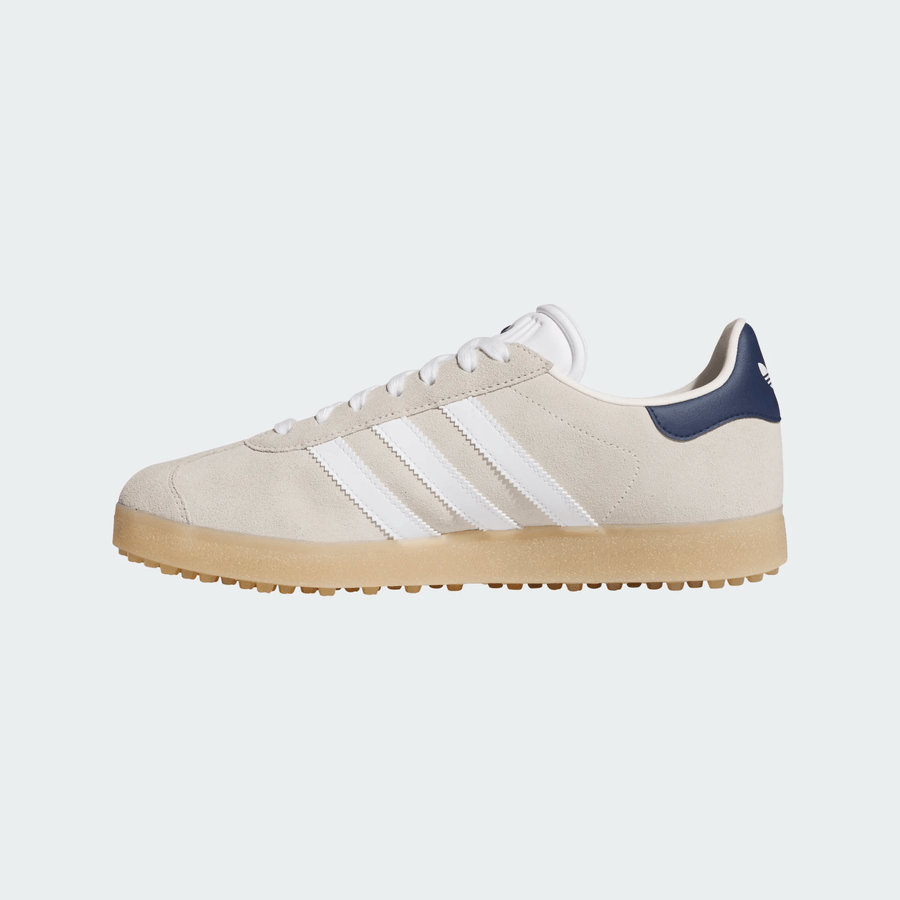 Adidas Gazelle Spikeless Golf Shoes - Beige/White