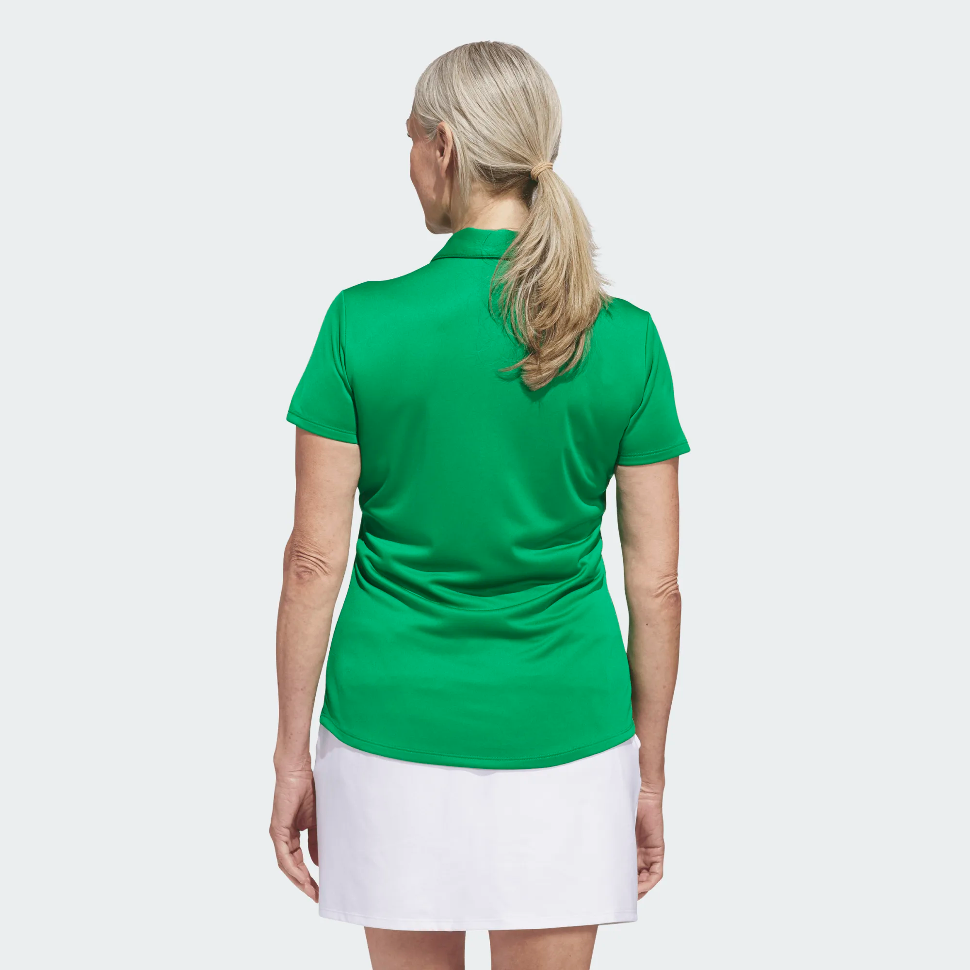 Adidas Ladies Solid Performance Short Sleeve Golf Polo