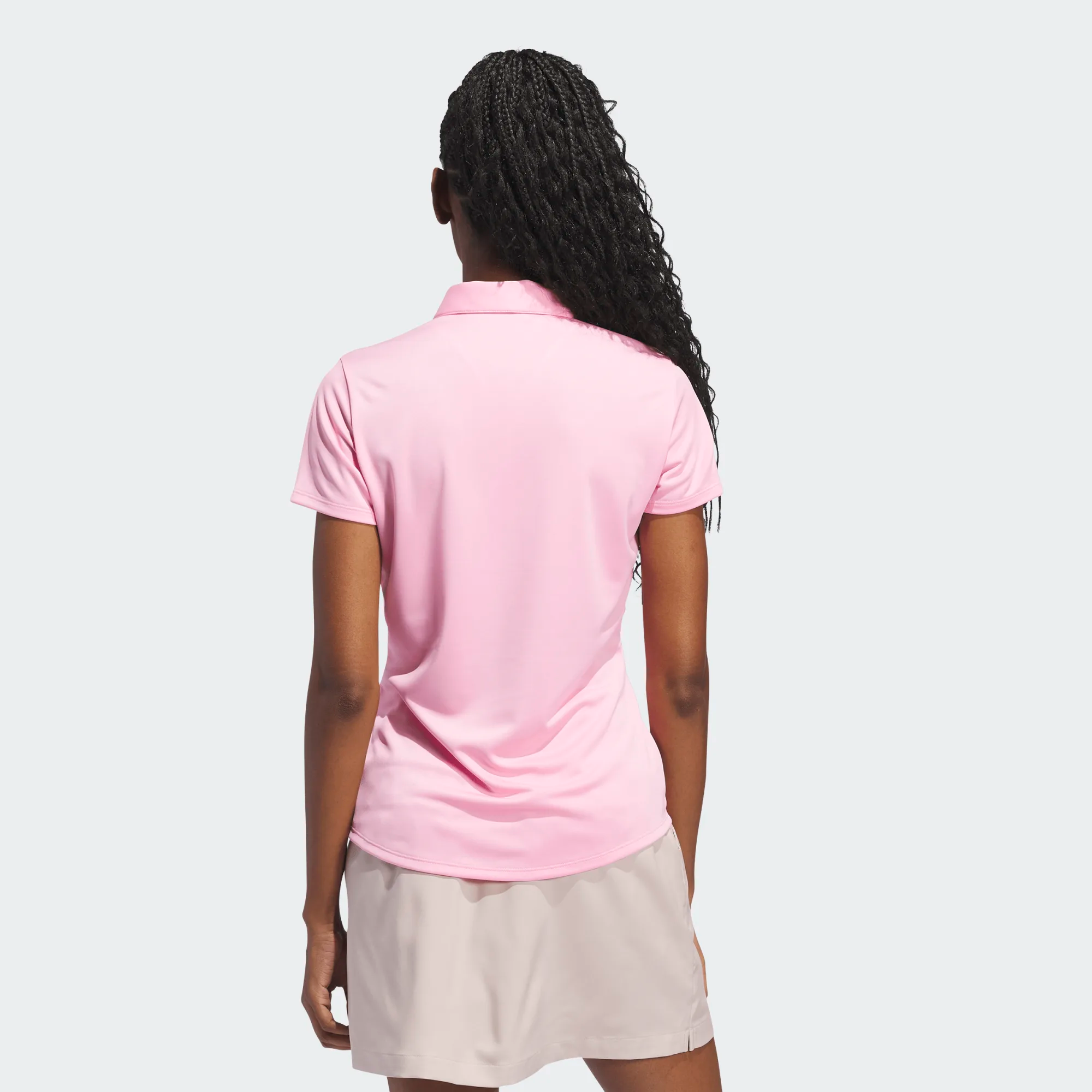 Adidas Ladies Solid Performance Short Sleeve Golf Polo