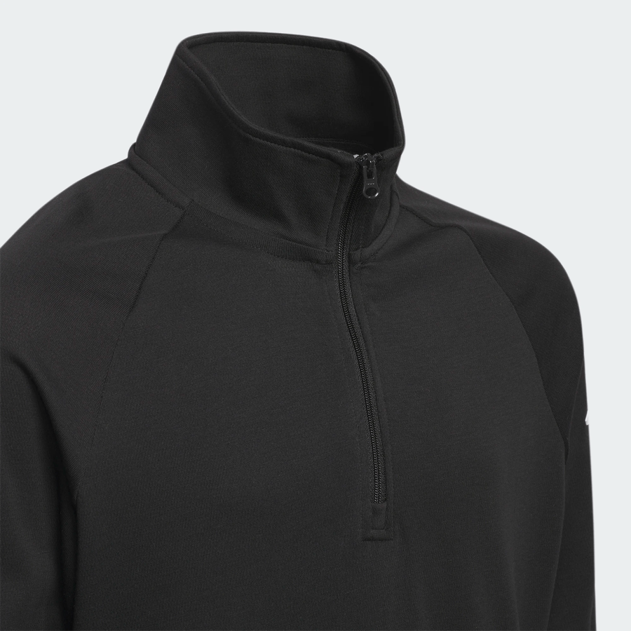Adidas Junior's Unisex Quarter-zip Layer - Black