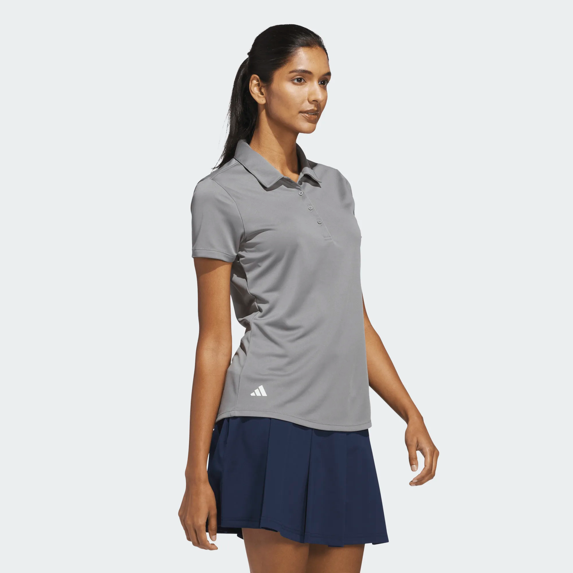 Adidas Ladies Solid Performance Short Sleeve Golf Polo
