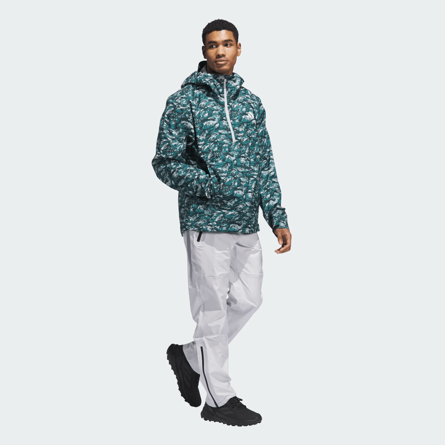 Adidas Climaproof+ Anorak Golf Jacket - Teal