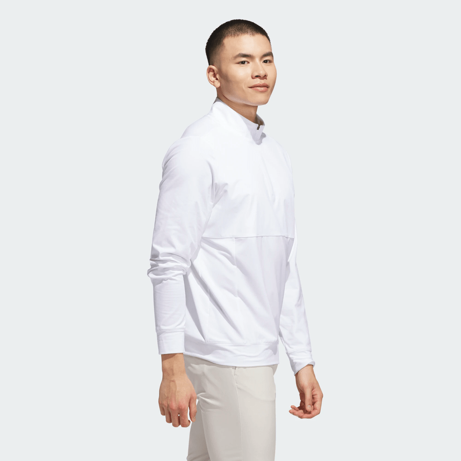 Adidas Ultimate365 Tour Quarter-Zip Golf Pullover - White