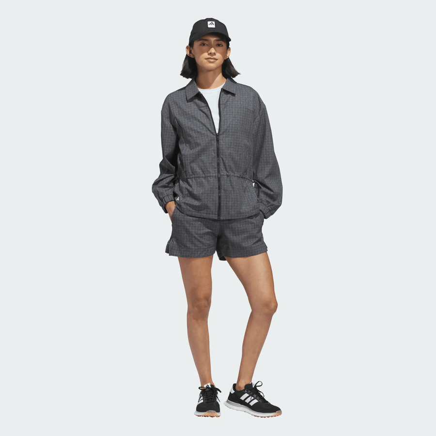Adidas Ladies Ultimate365+ Peplum Grid Jacket - Black