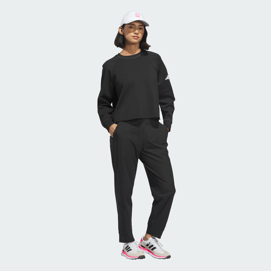 Adidas Ladies Beyond The Course Side-Snap Crew Layer - Black