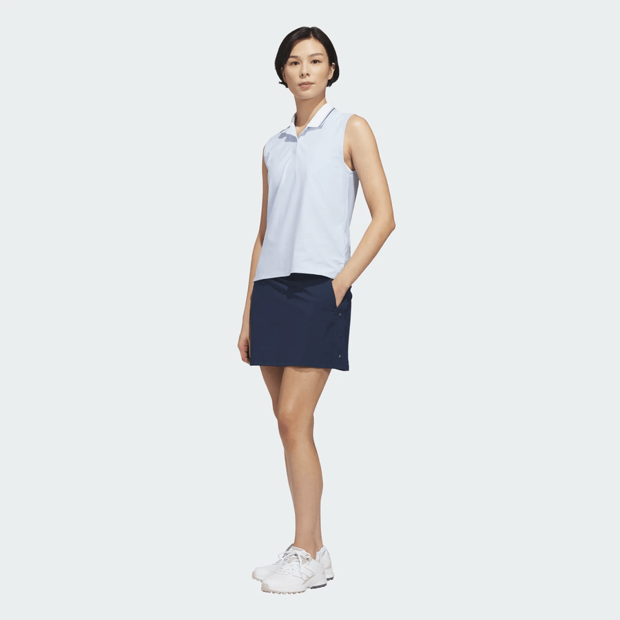 Adidas Ladies Beyond The Course Twistknit Sleeveless Polo Shirt