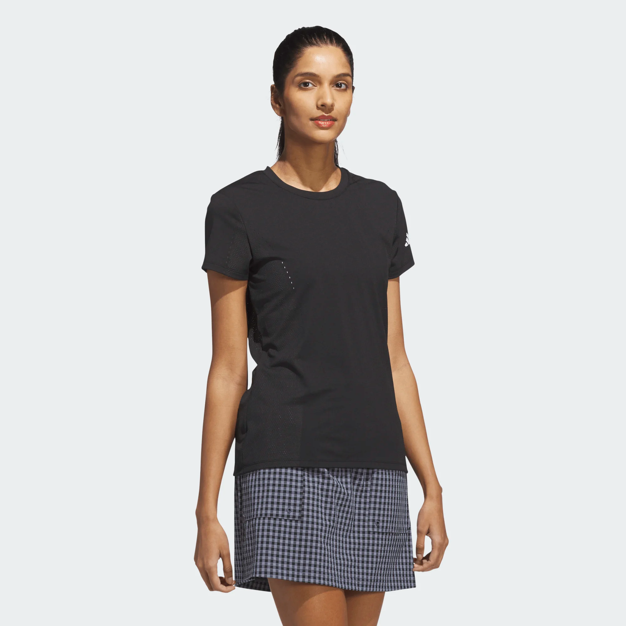 Adidas Ladies Ultimate365 Tour Engineered Short Sleeve Slim Top
