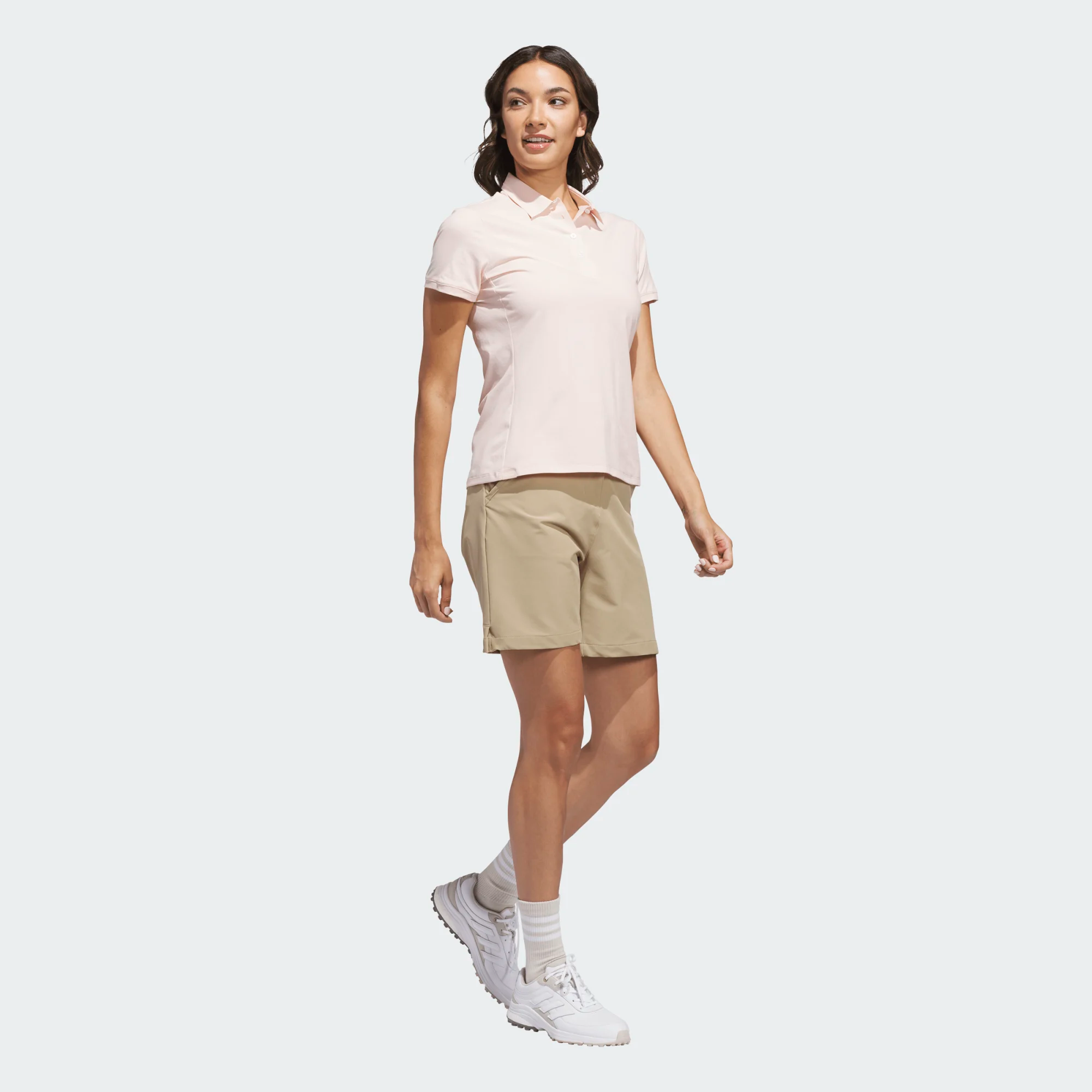 Adidas Ladies Ultimate365 Tour Twistknit Short Sleeve Polo