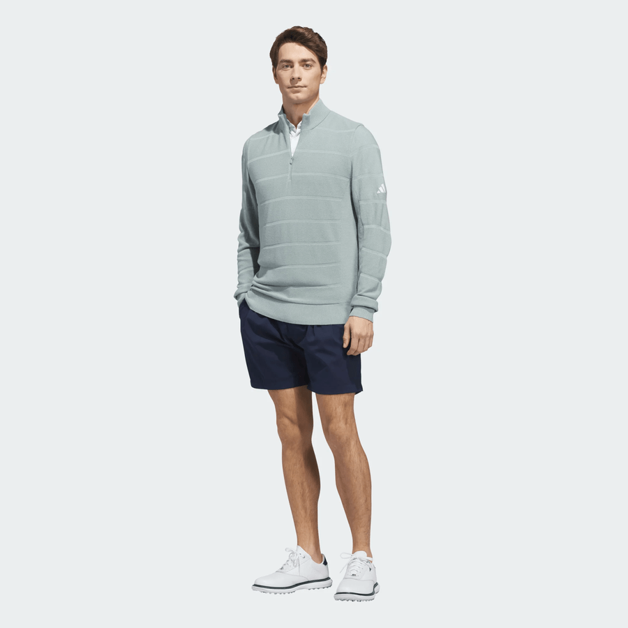 Adidas Ultimate365 Tour coupe-vent en maille à quart de zip - Vert