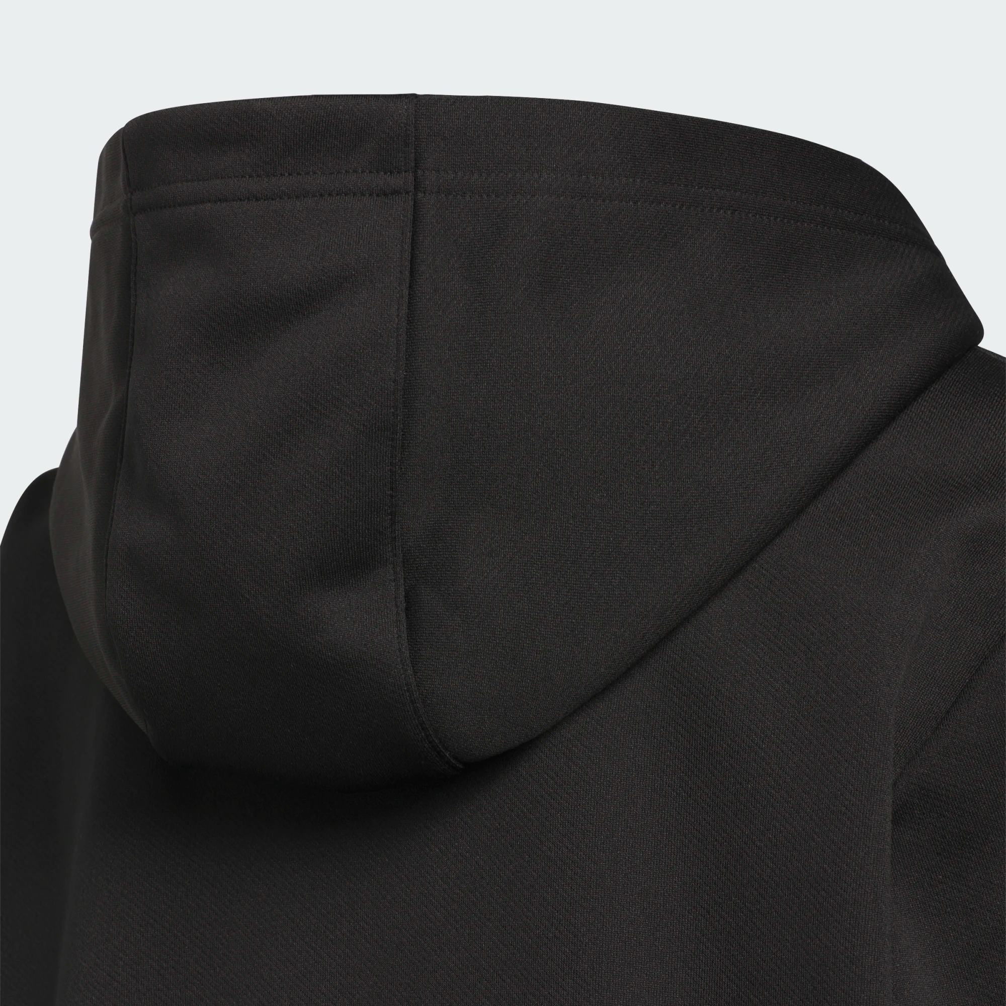 Adidas Junior's Crestable Climawarm Hoodie - Black