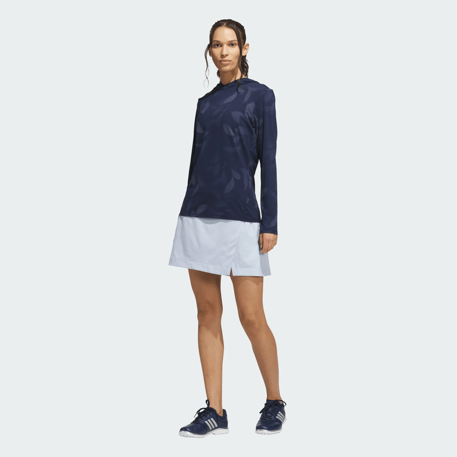 Adidas Ladies Ultimate365 Cool Feeling Printed Hoodie - Navy