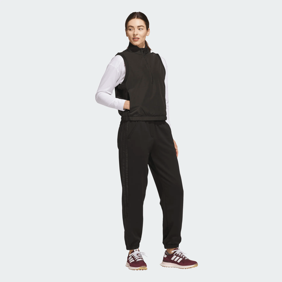 Adidas Ladies Beyond The Course Climawarm Half-Zip Loose Vest - Black