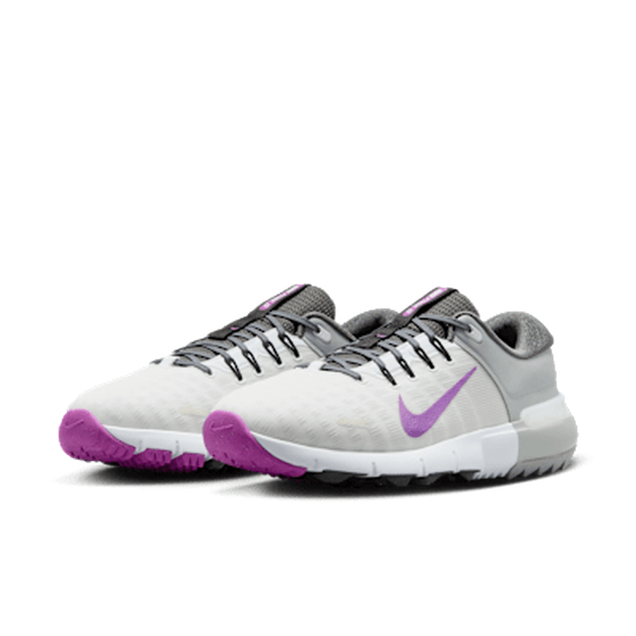 Nike Free Golf NN Golf Shoes - White /Purple