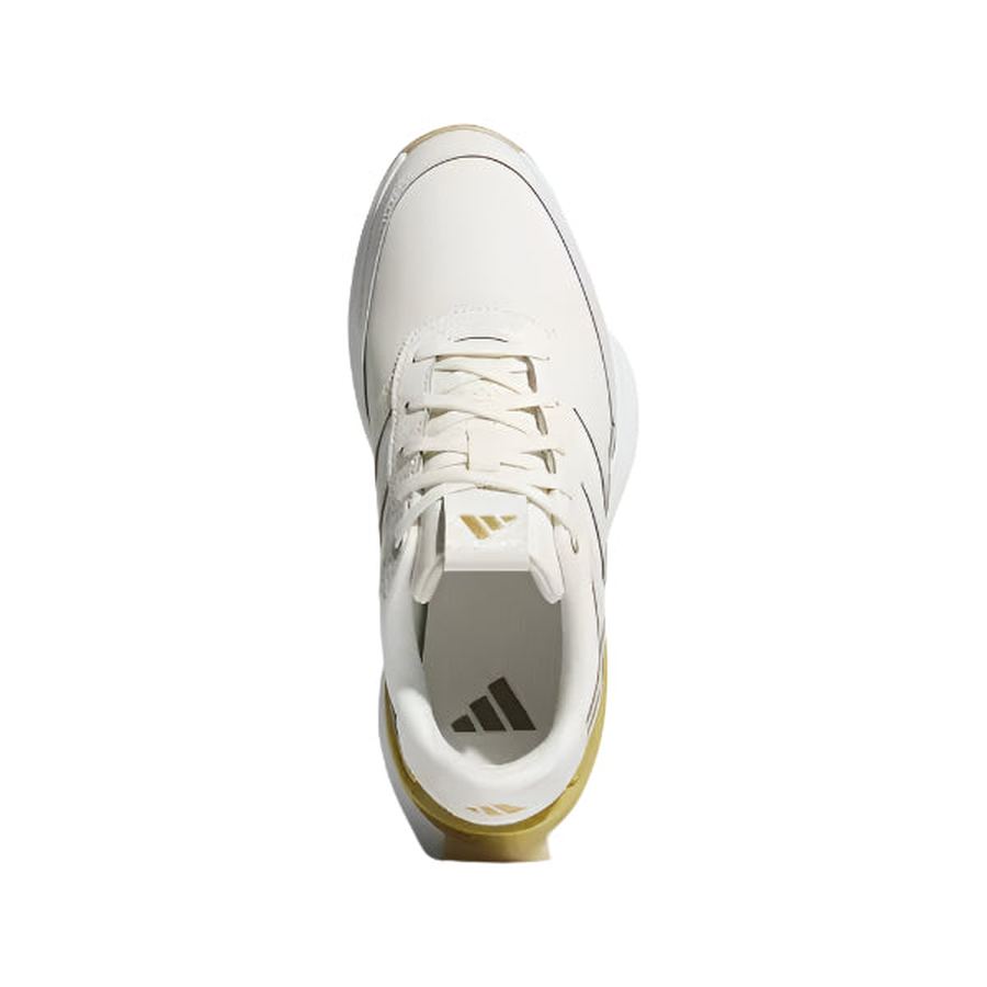 Adidas S2G 25 Ladies Leather Spikeless Golf Shoes - Off White/Gold