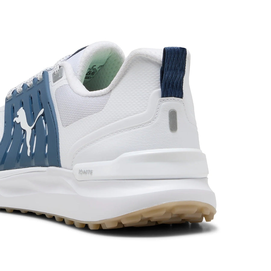 Puma Ignite Elevate 2 Spikeless Golf Shoes - White/Indigo