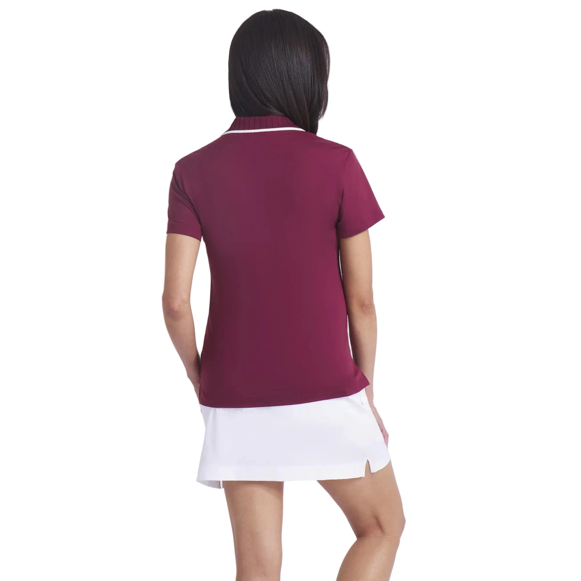 Puma Ladies CLOUDSPUN Bridges Golf Polo - Ruby