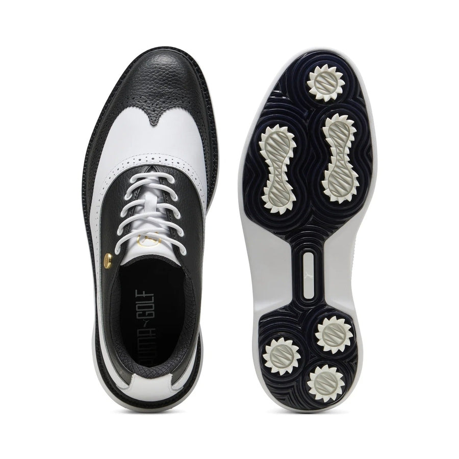Puma Royale Wingtip Golf Shoe - Black/White