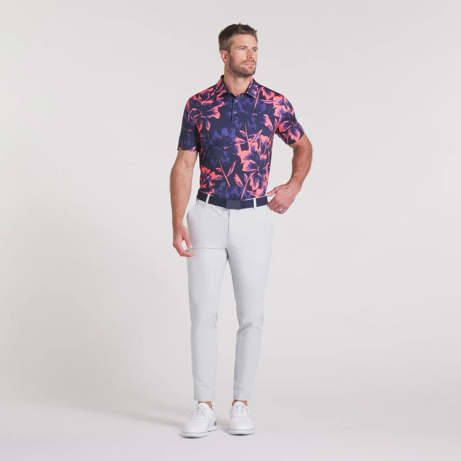 Puma MATTR Broken Flower Golf Polo - Navy