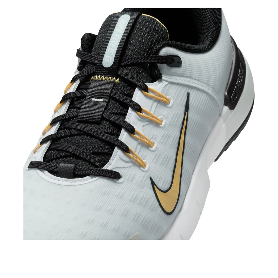 Nike Free Golf NN Spikeless Golf Shoes - White/Gold