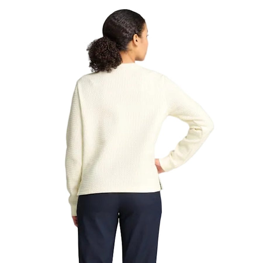 Puma Ladies Boulder Crew Golf Sweater - Off White