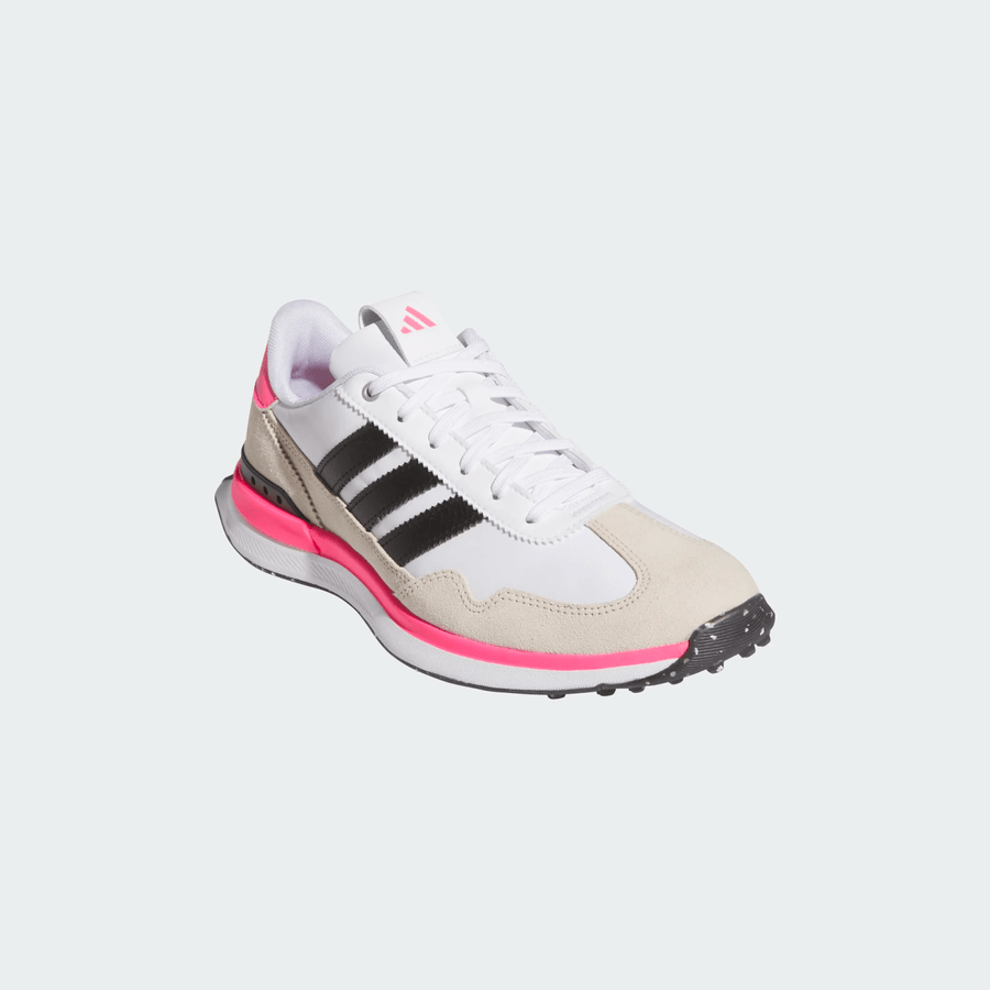 Adidas Ladies S2G 26 Textile Spikeless Golf Shoes - White/Black/Pink