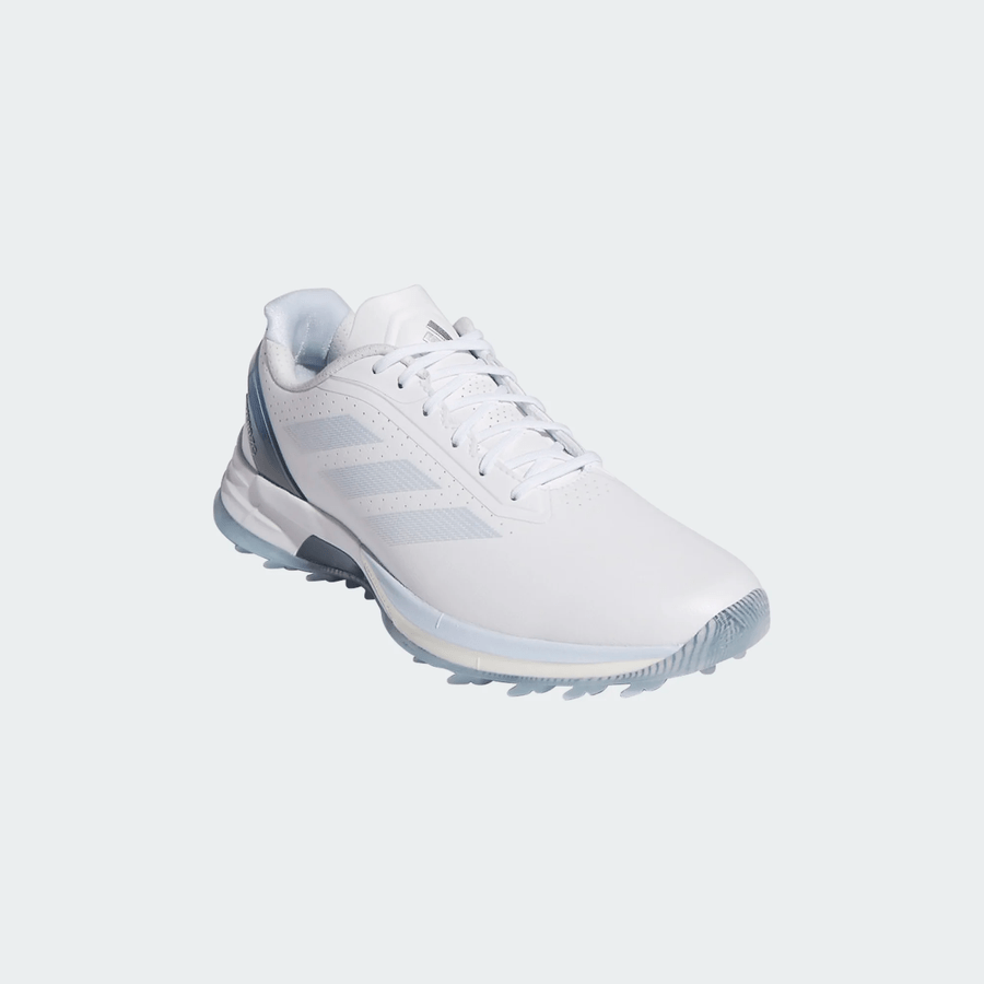 Adidas Ladies Adizero ZG Spikeless Golf Shoes - White/Blue