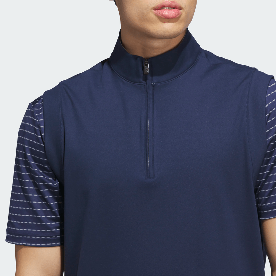 Adidas Ultimate365 Classic Quarter-Zip Golf Vest - Navy