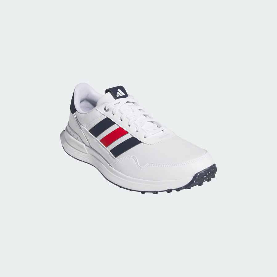 Adidas S2G 26 Leather Spikeless Golf Shoes - White/Navy